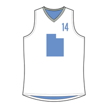 Load image into Gallery viewer, Youth Reversible Basketball Jersey-Utah Carstensen